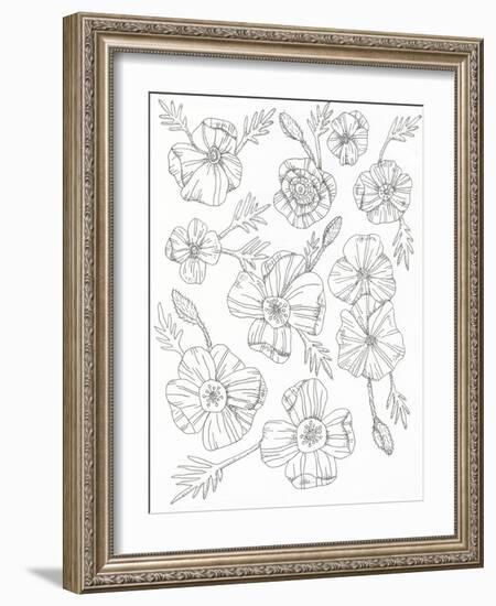 Floral Flow-Pam Varacek-Framed Art Print