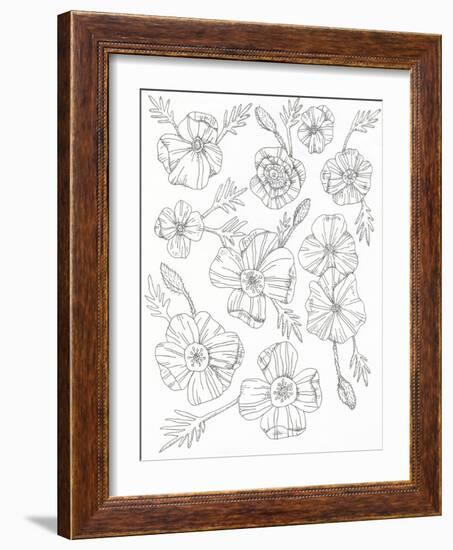 Floral Flow-Pam Varacek-Framed Art Print