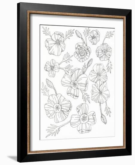 Floral Flow-Pam Varacek-Framed Art Print