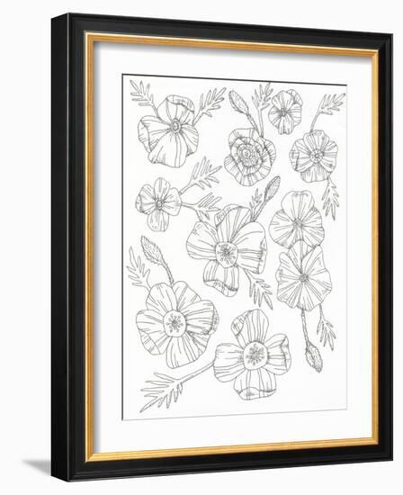 Floral Flow-Pam Varacek-Framed Art Print