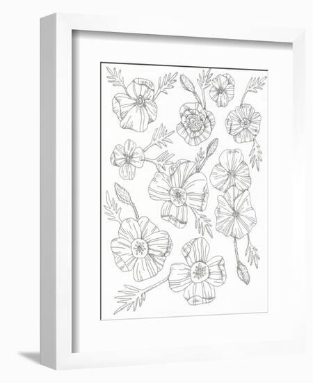 Floral Flow-Pam Varacek-Framed Premium Giclee Print