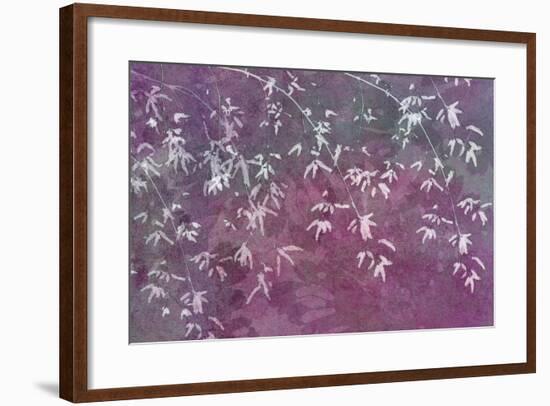 Floral Flurry Violet-Cora Niele-Framed Photographic Print