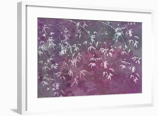 Floral Flurry Violet-Cora Niele-Framed Photographic Print