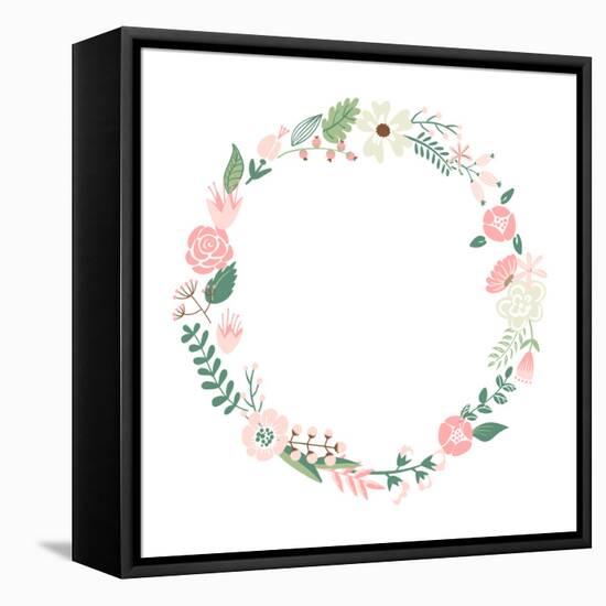 Floral Frame-Alisa Foytik-Framed Stretched Canvas