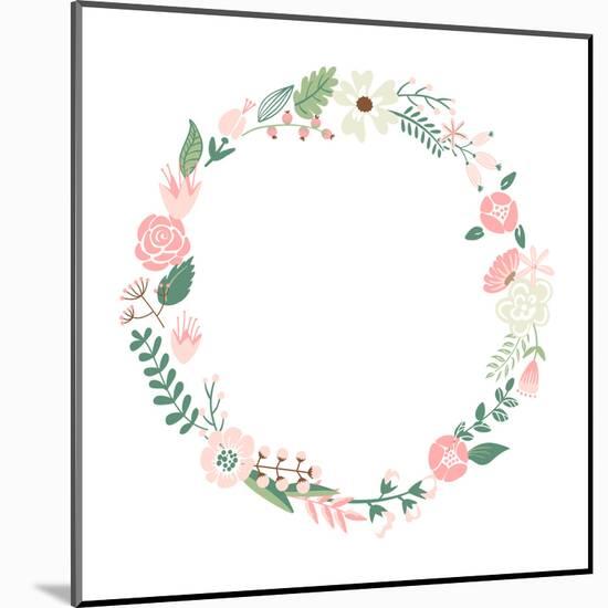 Floral Frame-Alisa Foytik-Mounted Art Print