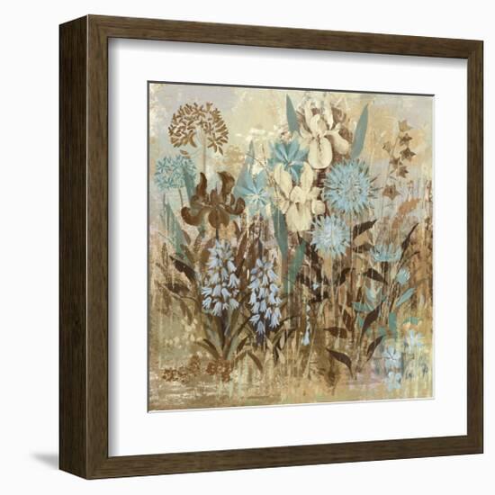 Floral Frenzy Blue II-Alan Hopfensperger-Framed Art Print