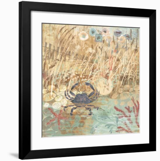 Floral Frenzy Coastal I-Alan Hopfensperger-Framed Art Print