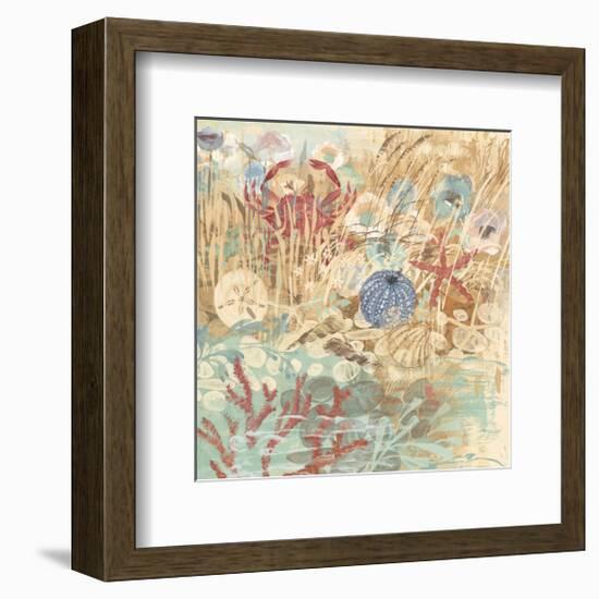 Floral Frenzy Coastal III-Alan Hopfensperger-Framed Premium Giclee Print