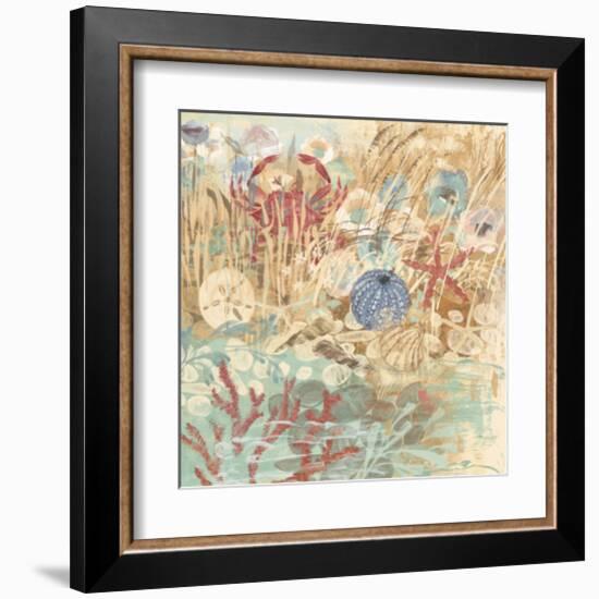 Floral Frenzy Coastal III-Alan Hopfensperger-Framed Art Print