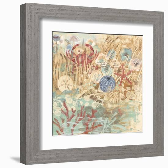 Floral Frenzy Coastal III-Alan Hopfensperger-Framed Art Print