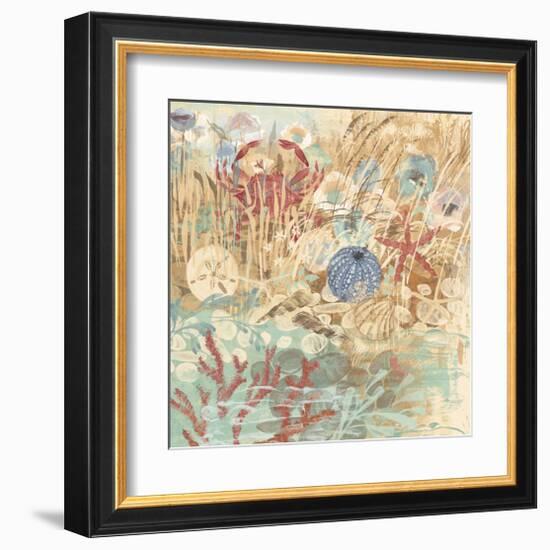 Floral Frenzy Coastal III-Alan Hopfensperger-Framed Art Print