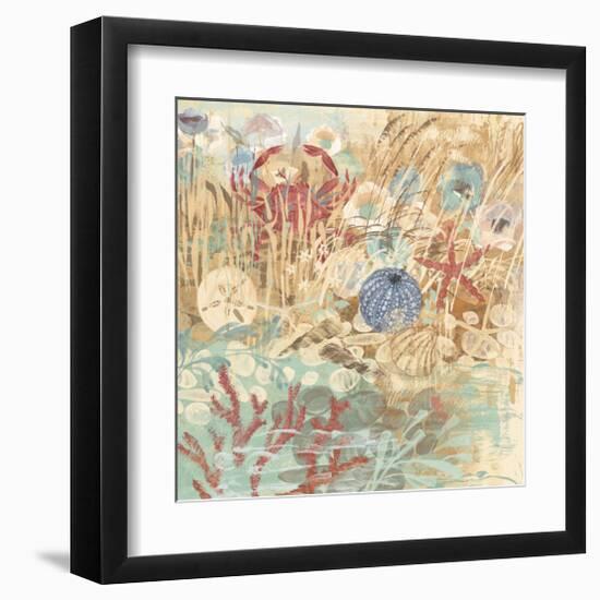 Floral Frenzy Coastal III-Alan Hopfensperger-Framed Art Print