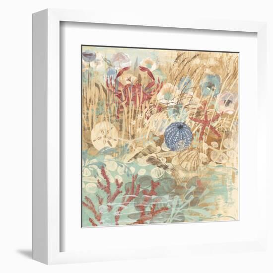 Floral Frenzy Coastal III-Alan Hopfensperger-Framed Art Print