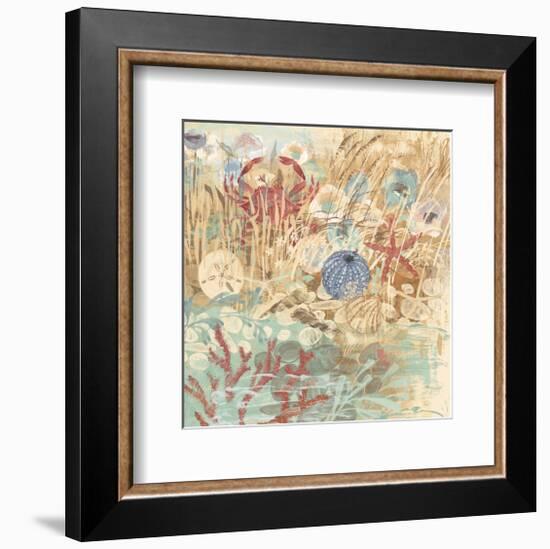 Floral Frenzy Coastal III-Alan Hopfensperger-Framed Art Print