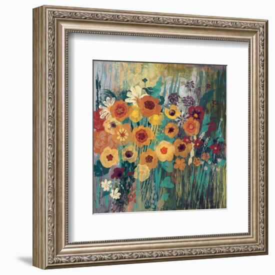 Floral Frenzy Green-Alan Hopfensperger-Framed Art Print