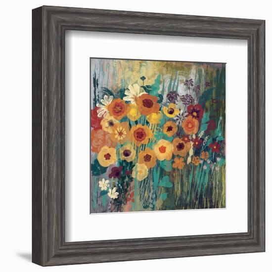 Floral Frenzy Green-Alan Hopfensperger-Framed Art Print