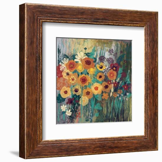 Floral Frenzy Green-Alan Hopfensperger-Framed Art Print