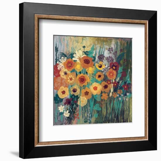 Floral Frenzy Green-Alan Hopfensperger-Framed Art Print