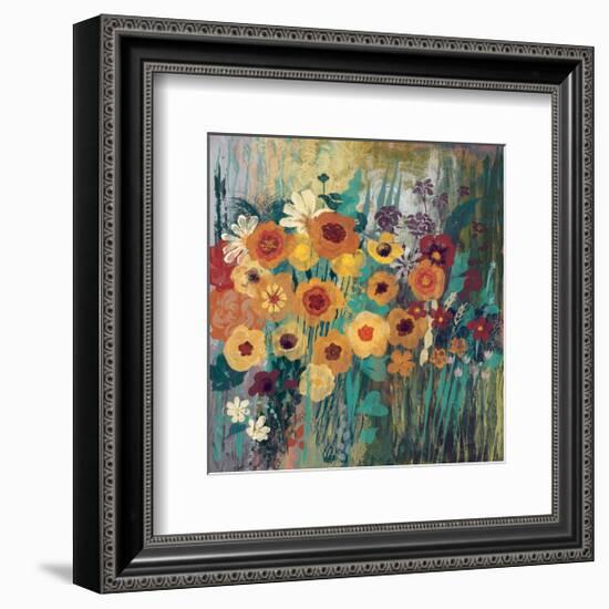 Floral Frenzy Green-Alan Hopfensperger-Framed Art Print