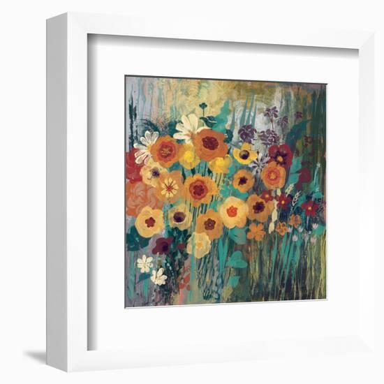 Floral Frenzy Green-Alan Hopfensperger-Framed Art Print