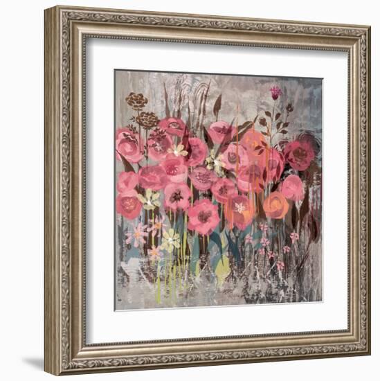 Floral Frenzy Pink I-Alan Hopfensperger-Framed Art Print