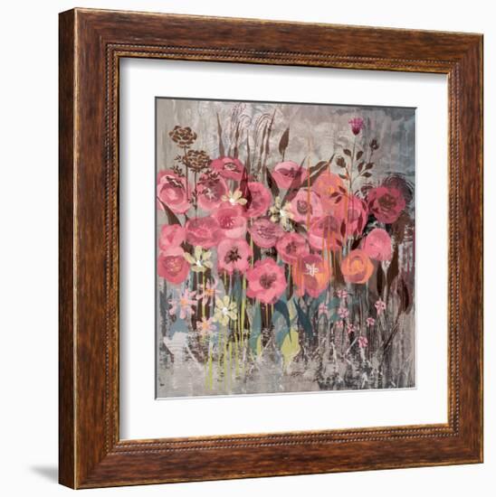 Floral Frenzy Pink I-Alan Hopfensperger-Framed Art Print