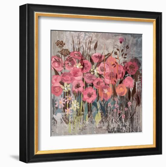 Floral Frenzy Pink I-Alan Hopfensperger-Framed Art Print