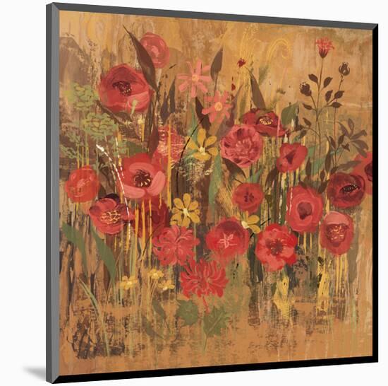 Floral Frenzy Red I-Alan Hopfensperger-Mounted Art Print