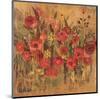 Floral Frenzy Red I-Alan Hopfensperger-Mounted Art Print