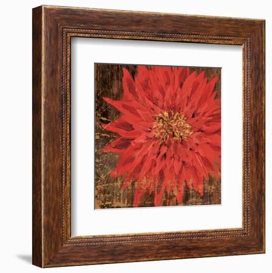 Floral Frenzy Red V-Alan Hopfensperger-Framed Art Print