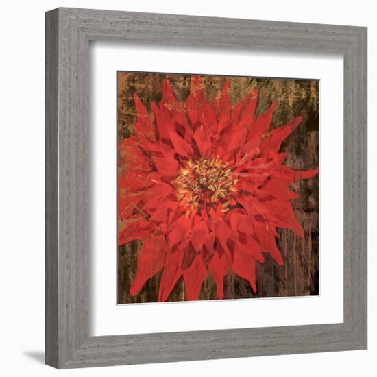 Floral Frenzy Red VI-Alan Hopfensperger-Framed Art Print