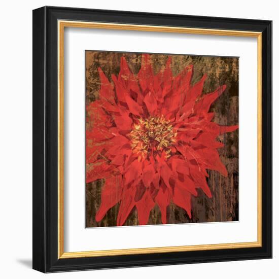 Floral Frenzy Red VI-Alan Hopfensperger-Framed Art Print