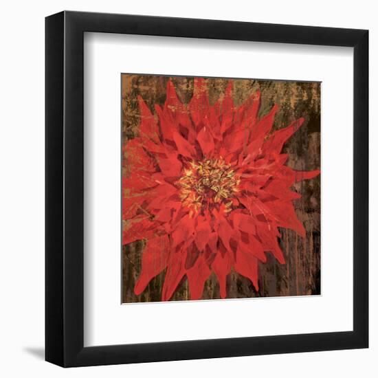 Floral Frenzy Red VI-Alan Hopfensperger-Framed Art Print