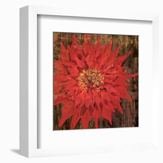 Floral Frenzy Red VI-Alan Hopfensperger-Framed Art Print