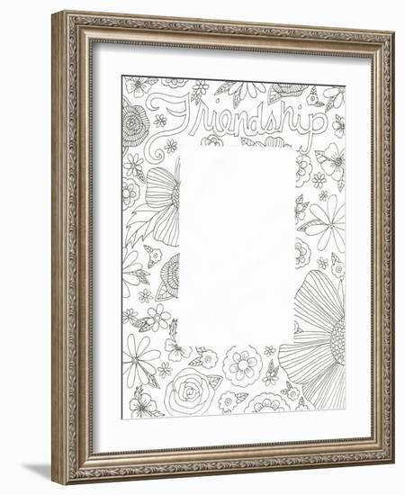 Floral Friends-Pam Varacek-Framed Art Print