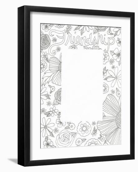 Floral Friends-Pam Varacek-Framed Art Print