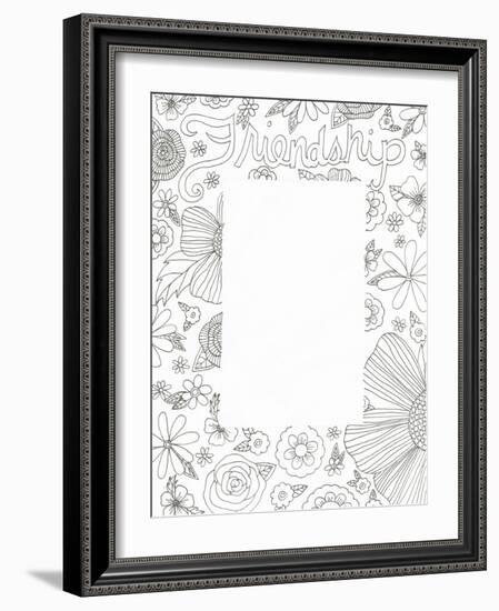 Floral Friends-Pam Varacek-Framed Art Print