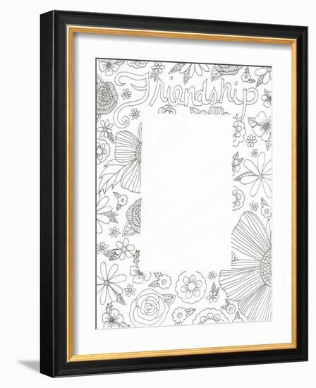 Floral Friends-Pam Varacek-Framed Art Print