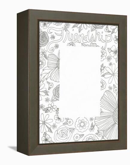 Floral Friends-Pam Varacek-Framed Stretched Canvas
