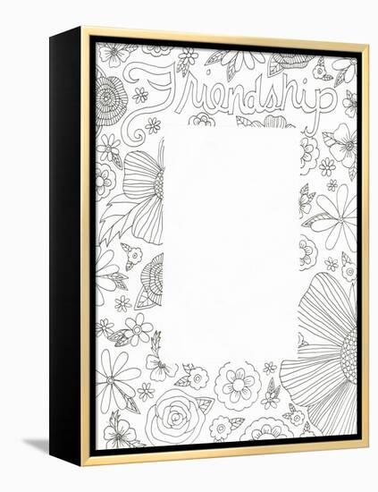 Floral Friends-Pam Varacek-Framed Stretched Canvas