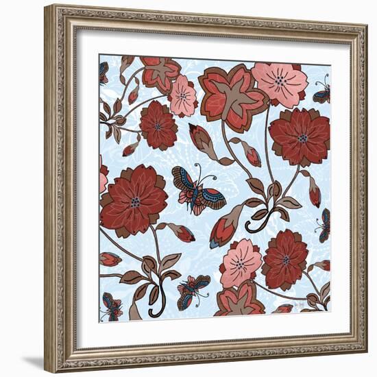 Floral Garden-Bee Sturgis-Framed Art Print