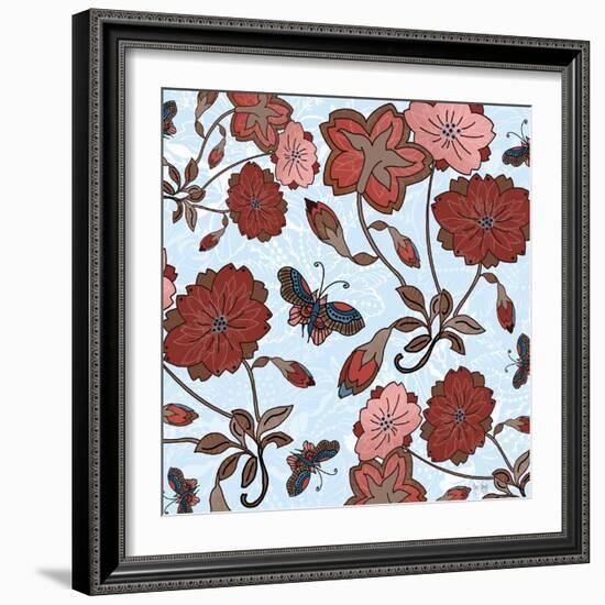 Floral Garden-Bee Sturgis-Framed Art Print