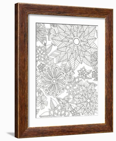 Floral Garden-Pam Varacek-Framed Art Print