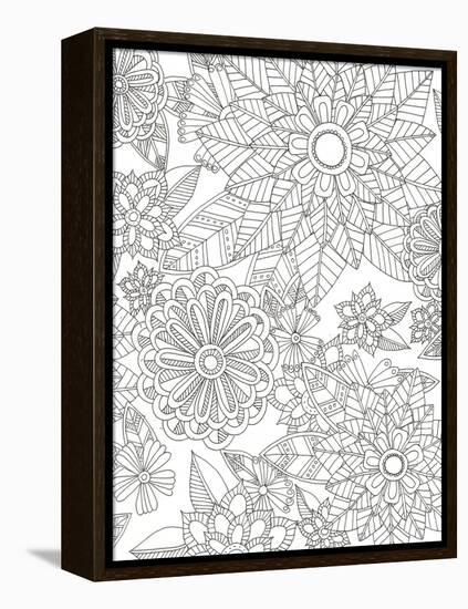 Floral Garden-Pam Varacek-Framed Stretched Canvas