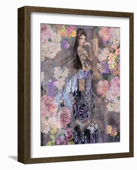 Floral Geisha No. 2-Marta Wiley-Framed Art Print