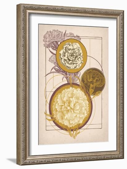 Floral Geometry-null-Framed Premium Giclee Print