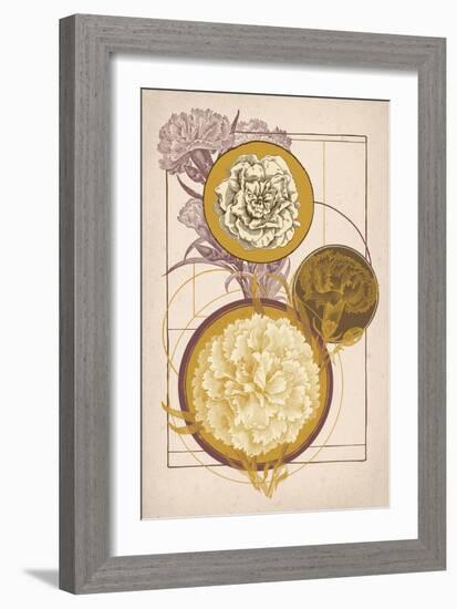 Floral Geometry-null-Framed Premium Giclee Print