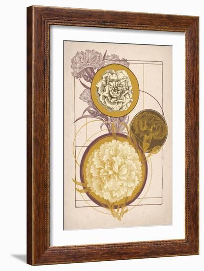 Floral Geometry-null-Framed Premium Giclee Print