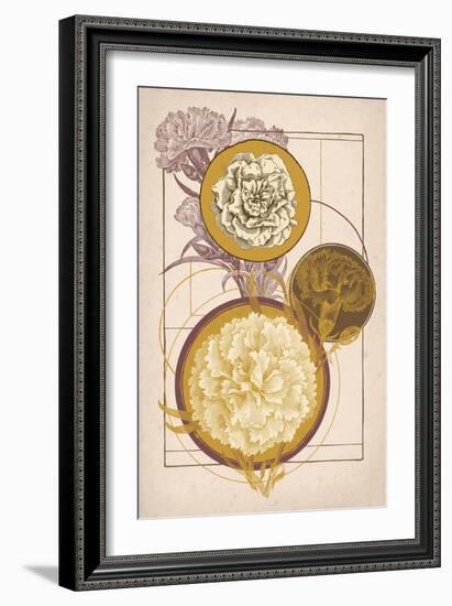 Floral Geometry-null-Framed Premium Giclee Print
