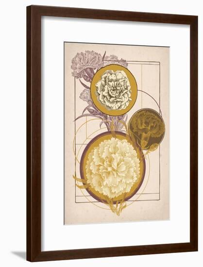 Floral Geometry-null-Framed Art Print